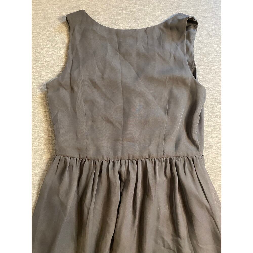 Tevolio Size 10 Gray Evening Cocktail Gown Formal Dress Sleeveless EUC - Picture 3 of 10